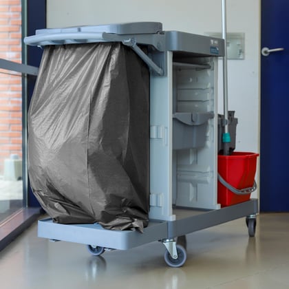 CaluClean afvalzak 70x110cm grijs LDPE T60 20st
