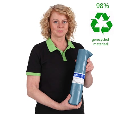 CaluClean afvalzak 70x110cm  blauw LDPE T60 20st