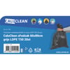 CaluClean afvalzak 60x80cm grijs LDPE T50 20st