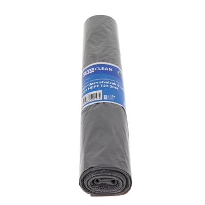 CaluClean afvalzak 61x80cm grijs HDPE T23 20st