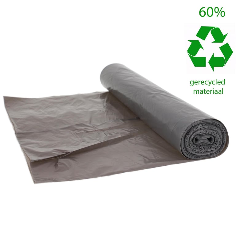 CaluClean afvalzak 61x80cm grijs HDPE T23 20st