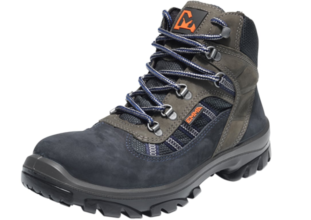 Emma Silverstone S2 veiligheidsschoen hoog blauw grijs