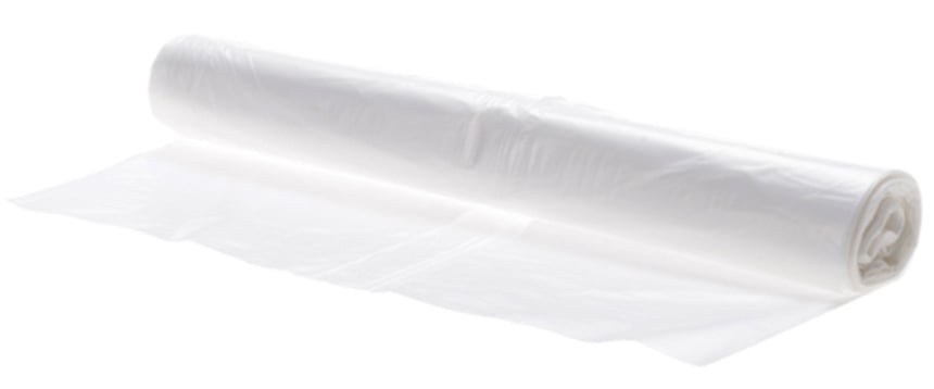 Plastic zakken 65/28x140cm transparant