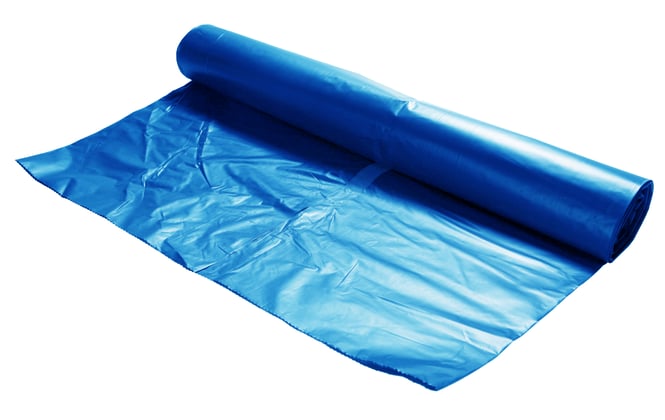 Caluclean afvalzak 63x70cm blauw HDPE T15 25st