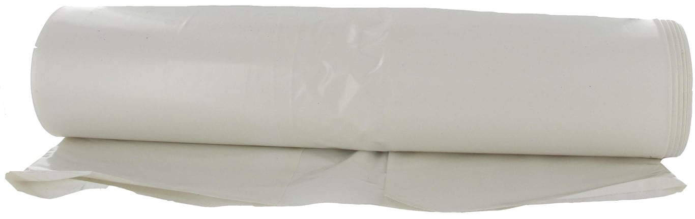 Plastic zakken 29x68cm wit T27 20st LDPE