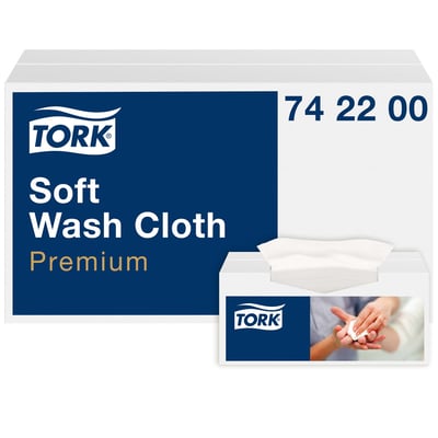 Tork zachte wasdoek 1-lgs XL wit 135st  