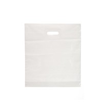 Draagtas 45x50cm wit LDPE 50my 500st
