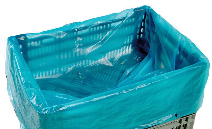 Kratzak 60x20x80cm blauw 20my 500st