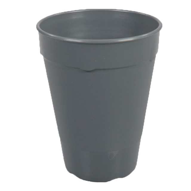 Drinkbeker reusable PP grijs 200ml 80st