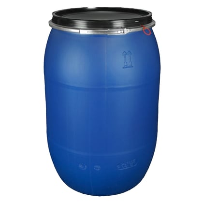 HDPE dekselvat UN 220ltr blauw 