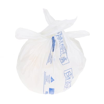 CaluClean afvalzak incontinentie 50x60cm  wit MDPE T30 16st