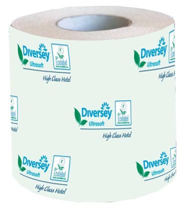 Diversey Hotel toiletpapier cellulose ultra soft 3-laags 150 vel per rol 24x4 rollen