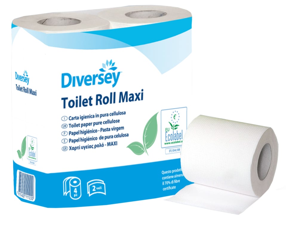 Diversey Maxi toiletpapier cellulose 500vel per rol 2-laags 10x4 rollen