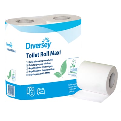 Diversey Maxi toiletpapier cellulose 500vel per rol 2-laags 10x4 rollen