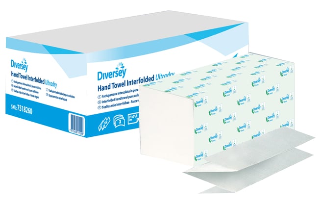 Diversey vouwhanddoek cellulose interfolded ultradry 20x128 vel