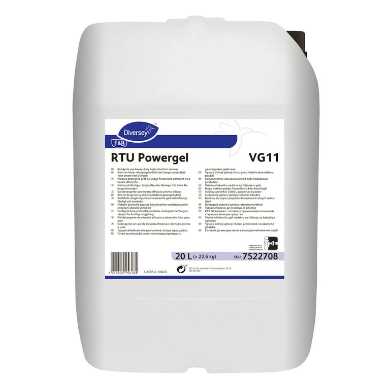 Diversey RTU Powergel VG11 reinigingsmiddel 20ltr