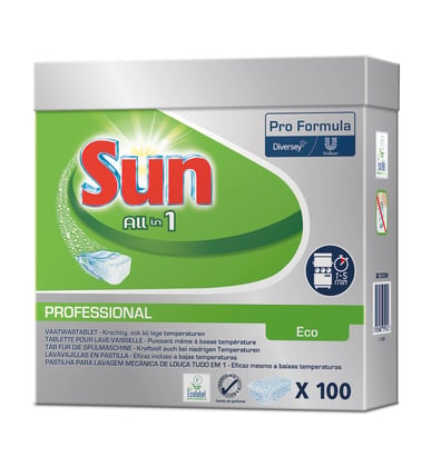 Sun tablets Pro Formula vaatwastabletten All-in-1 Eco 100st