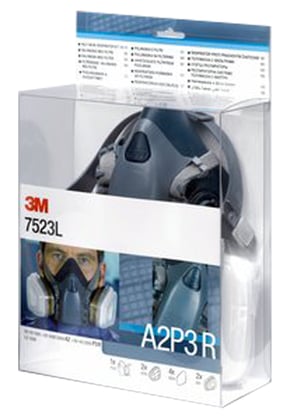 3M herbruikbare halfgelaatsmasker set large