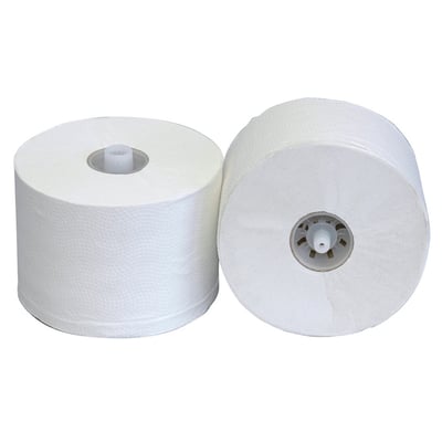 Diversey toiletpapier doppenrol 2-lgs wit 36 rol 100mtr