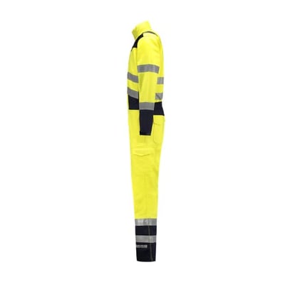 Tricorp Workwear overall multinorm bicolor geel  inktblauw maat 42