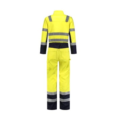 Tricorp Workwear overall multinorm bicolor geel  inktblauw maat 42
