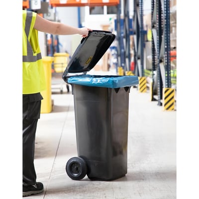 CaluClean afvalzak 90x110cm  blauw LDPE T70 10st