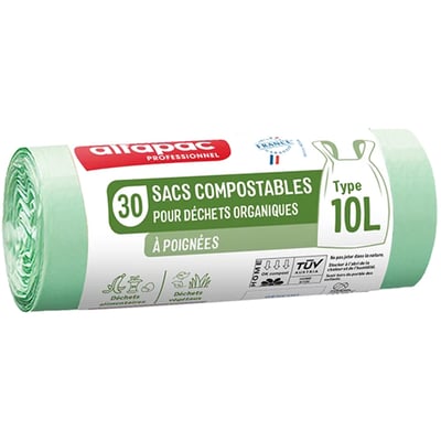 Afvalzak 45x50cm biologisch afbreekbaar T20 10ltr 30st