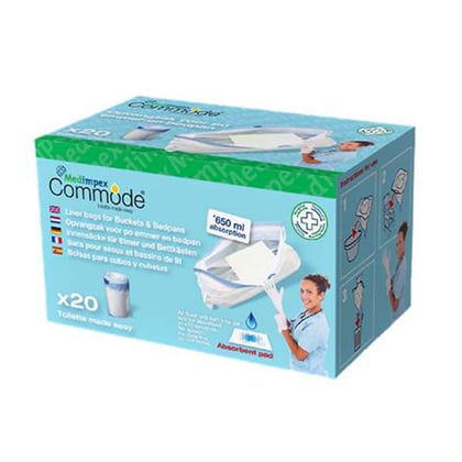 Less2Care commode bedpanzakken 20st 