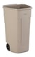 Rubbermaid mobiele container 110ltr beige 