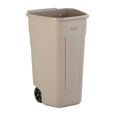 Rubbermaid mobiele container 110ltr beige 