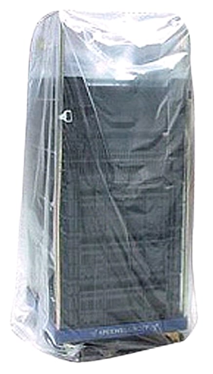 LDPE knapzak 70/15x200cm T70 transp. 5st. met perforatiegaten