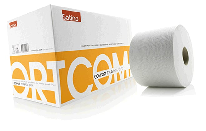 Satino Comfort toiletpapier 1-lgs crepe  150mtrx 24rol