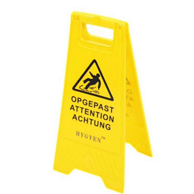 Waarschuwingsbord "natte vloer"