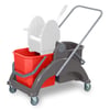 Sky dubbele dweilemmer 2x25ltr kunststof + duwbeugel (zonder pers)