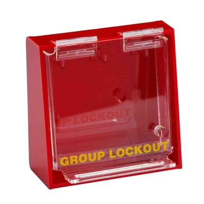 Brady Group Lockout box voor wandmontage acryl rood 150x150x80mm