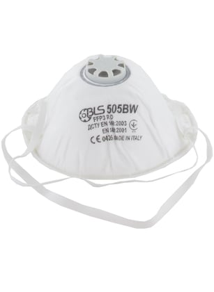 CaluPrevent BLS 505BW stofmasker FFP3 met ventiel EN 149:2001+A1 2009