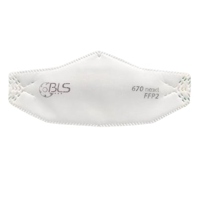 CaluPrevent BLS stofmasker 670next FFP2 NR D per stuk verpakt maat M/L