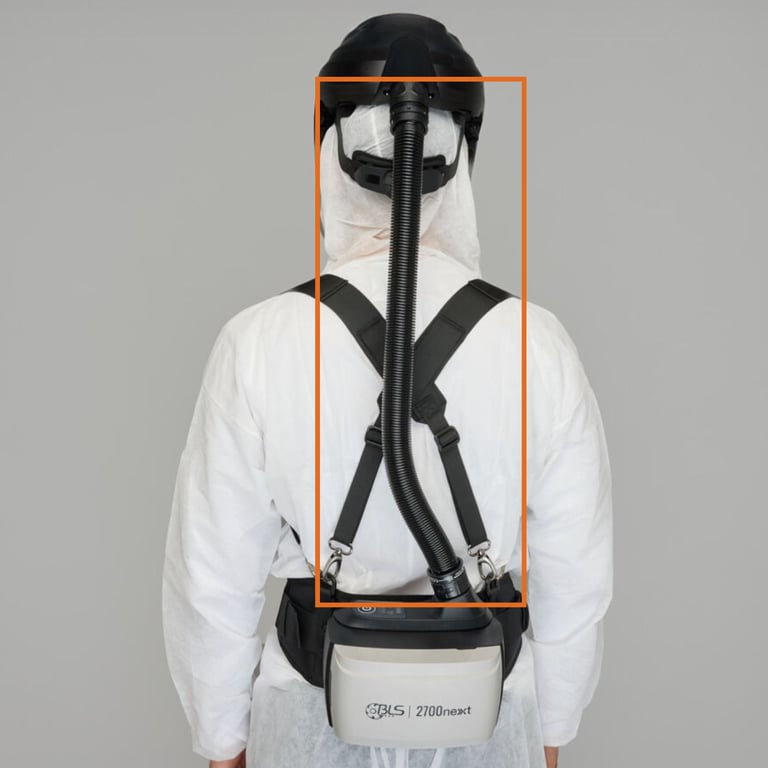 CaluPrevent BLS EV-01 snelkoppellslang met O-ring voor HV25 vizierhelm, compatibel met 2700next