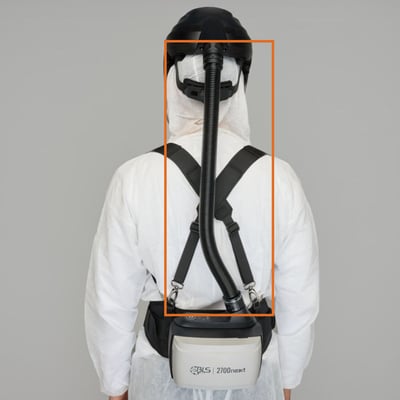 CaluPrevent BLS EV-01 snelkoppellslang met O-ring voor HV25 vizierhelm, compatibel met 2700next