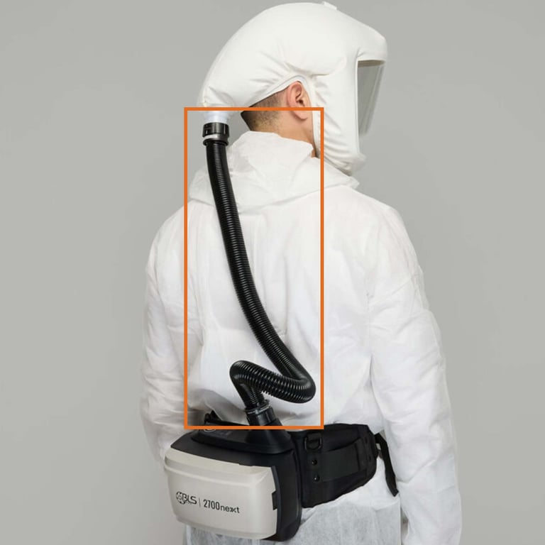 CaluPrevent BLS EV-02 snelkoppelslang met Oring voor HS23 en HL24 kappen compatibel BLS2700next