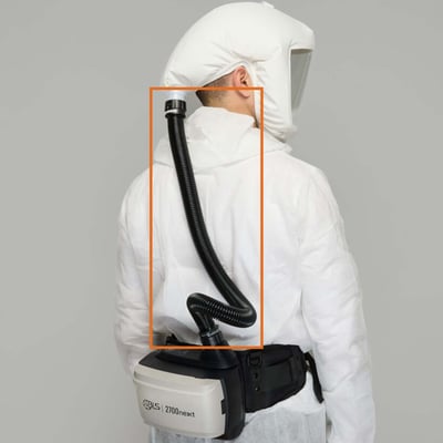 CaluPrevent BLS EV-02 snelkoppelslang met Oring  voor HS23 en HL24 kappen compatibel BLS2700next