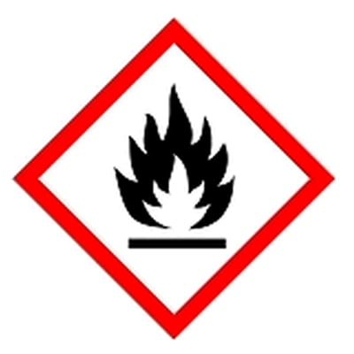 Brady GHS symbool "brandgevaarlijk" PIC1802 100x100mm 4st
