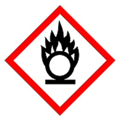 Brady GHS symbool "Brandbevorderend" PIC1803 100x100mm