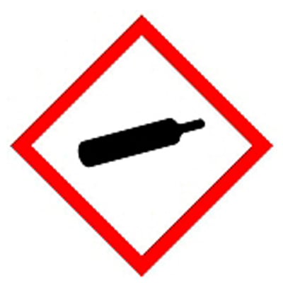Brady GHS symbool "Houder onder druk" PIC1804 100x100mm