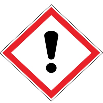 Brady GHS "Schadelijk" gelamineerd polyester 40x40mm 20st