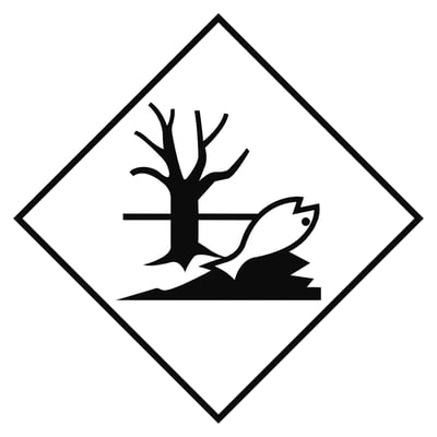 Brady Sign vervoerspictogram sticker ADR EHS "gevaarlijk stof voor het milieu" 297x297mm
