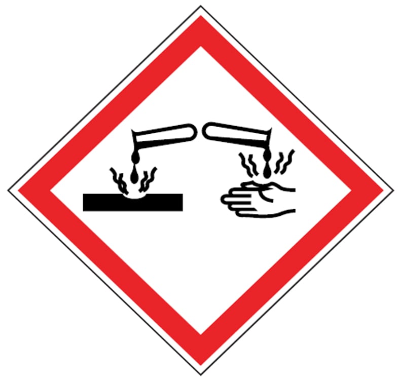 Brady GHS symbool "Bijten" op rol 250 stuks PIC1808 50x50mm