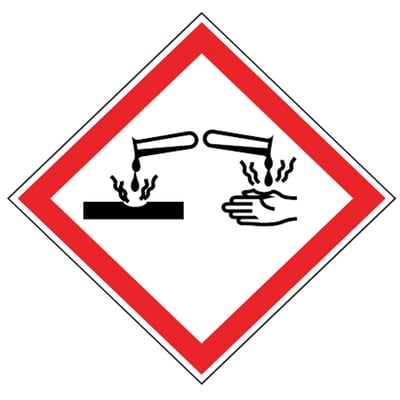 Brady GHS symbool "Bijten" op rol 250 stuks PIC1808 50x50mm