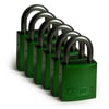 Brady hangslot aluminium met beugel van 25mm groen