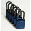 hangslot aluminium met beugel blauw 